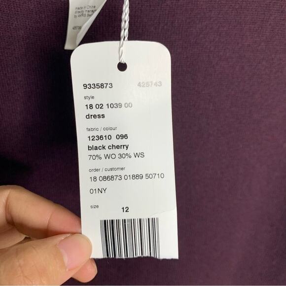 Akris Punto cashmere wool blend sleeveless sweater midi dress size 12 - Picture 7 of 11